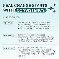 Vista 6 de Suplemento NAD de 3230 mg, suplemento de resveratrol de ribósido de nicotinamida NAD para mujeres y hombres, NR con urolitina A y té verde