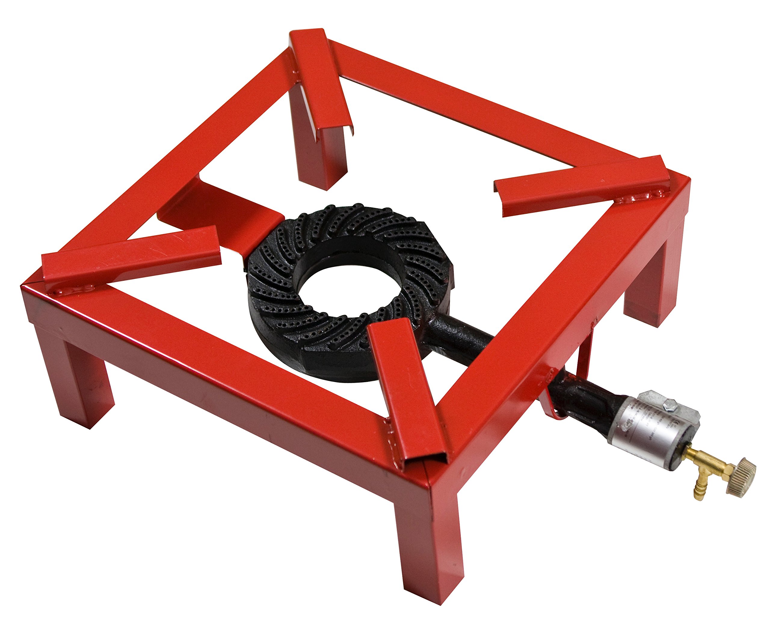 Pavi Cm 40 X 40 - Gas cooker 'extra' painted tubular iron frame. cast iron burner. with adjustment tap.