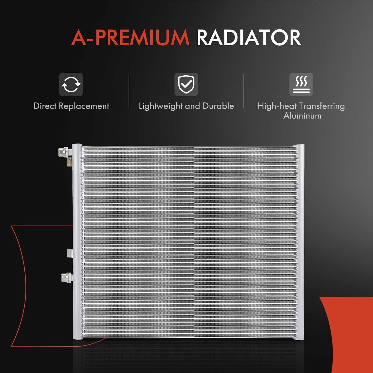 A-Premium Engine Coolant Radiator Compatible with BMW 530e 530i 540i 740e 745e 740i xDrive 530i 540i 740i 640i xDrive Gran Turismo, 840i Gran Coupe, 840i xDrive Gran Coupe, Intercooler Cooling