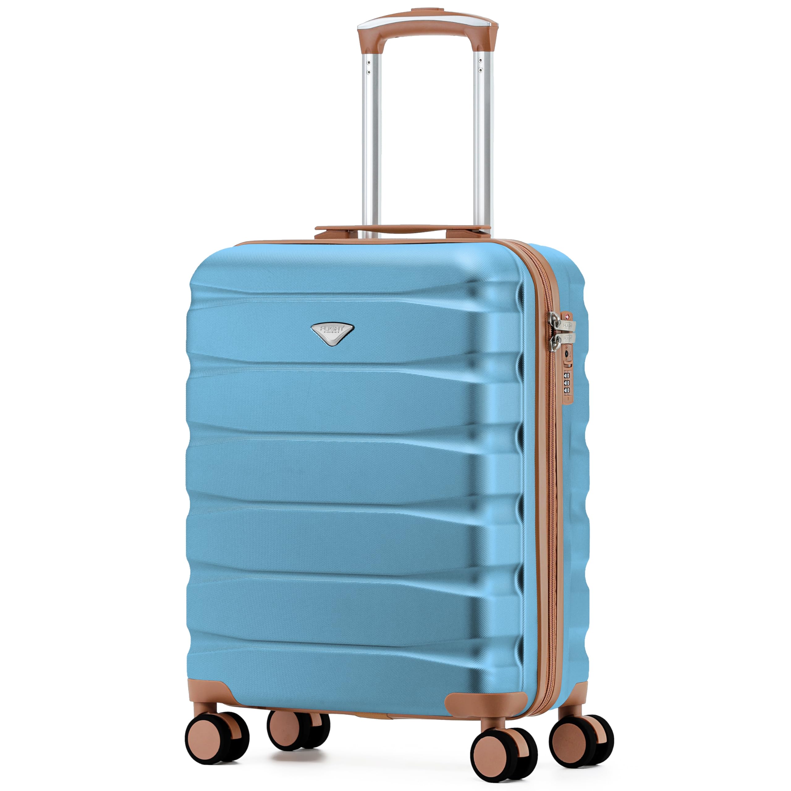 Flight Knight Underseat Cabin Suitcase 45x36x20cm | Free Hand Luggage for EasyJet & Wizz Air | Lightweight ABS Hard Shell with 8 Silent-Glide Spinner Wheels | Max Space Travel Bag — view 280