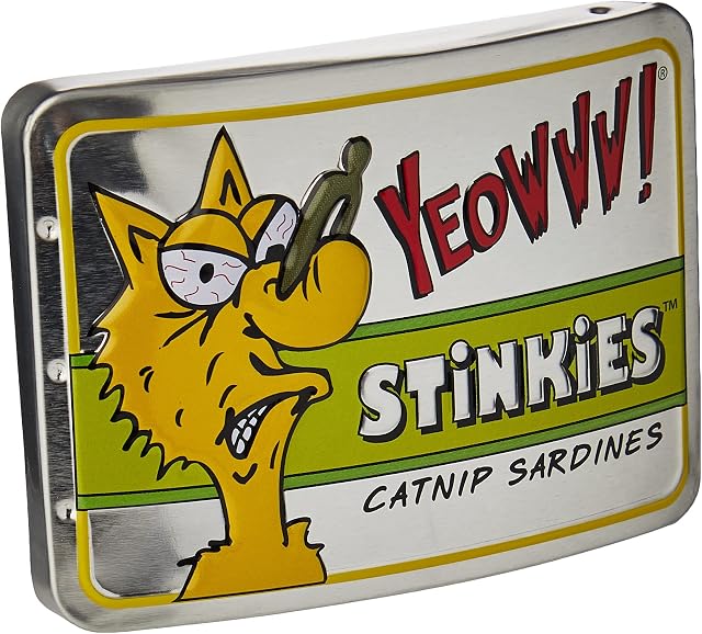 YEOWWW,Multi - 3 stinkies catnip sardines in can - 1 piece