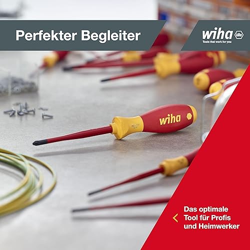 Miniatura 6 de Wiha WHA-35389 VDE Slotted an Phillips Slim Fix Juego de destornilladores (6 piezas), 1.7 in*14.0 in*9.4 in