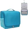 Relavel Toiletry Bag for Men, Hanging Travel Makeup Bag for Women, Waterproof Large Cosmetic Organizer Multiple Compartments for Accessories, Full Sized Toiletries, Dopp Kit Shaving Bag Blue, Medium