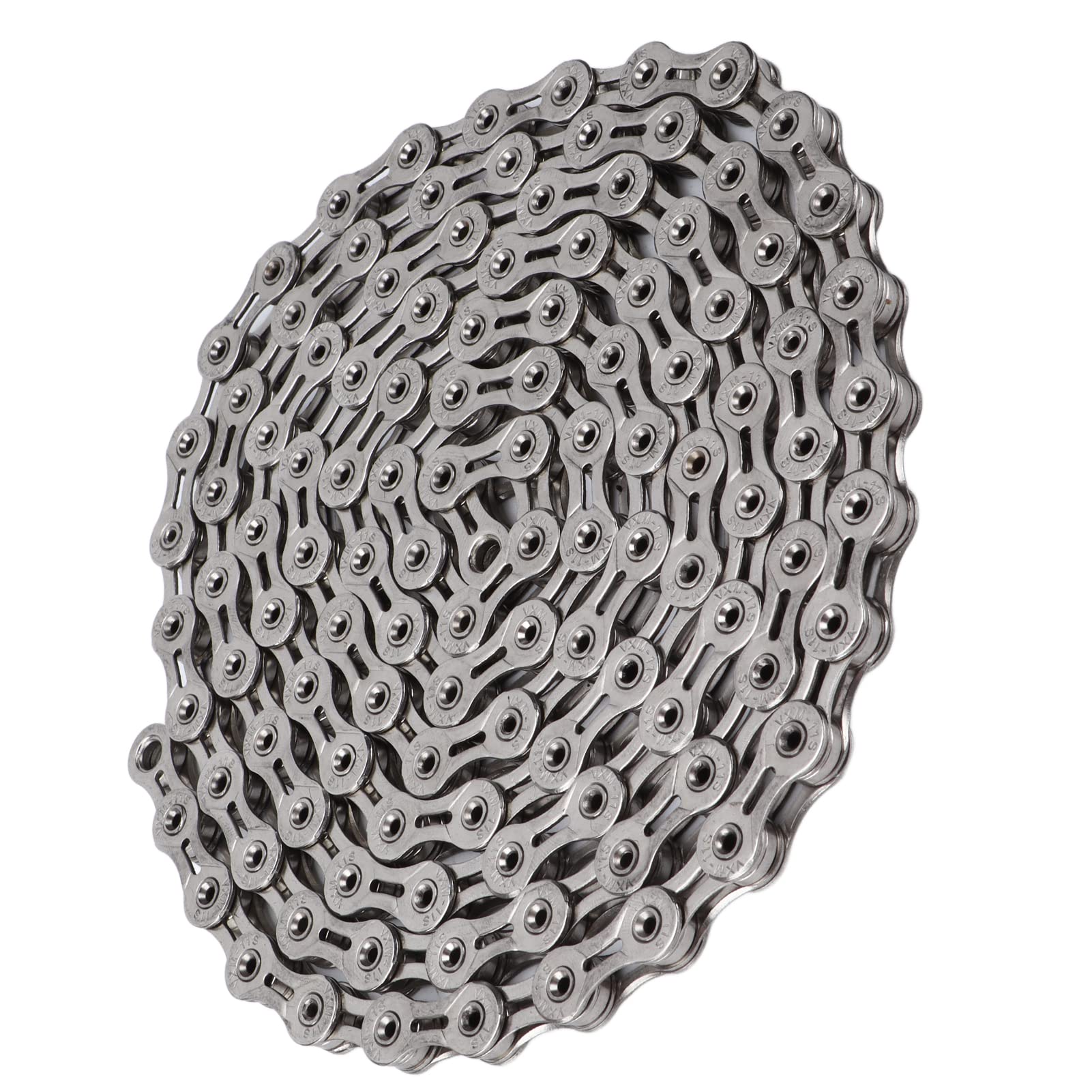 Catena per bici a 11 velocità Catena per bicicletta ad alta rigidità completamente cava elettrolitica 116 maglie per mountain bike da strada Acciaio ad alto tenore di carbonio