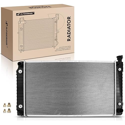 A-Premium Engine Coolant Radiator with Transmission Engine Oil Cooler Compatible with Chevy & GMC C1500 C2500 C3500 Suburban, K1500 K2500 K3500 Suburban, Automatic Trans., Replace# 8010622, 3058768