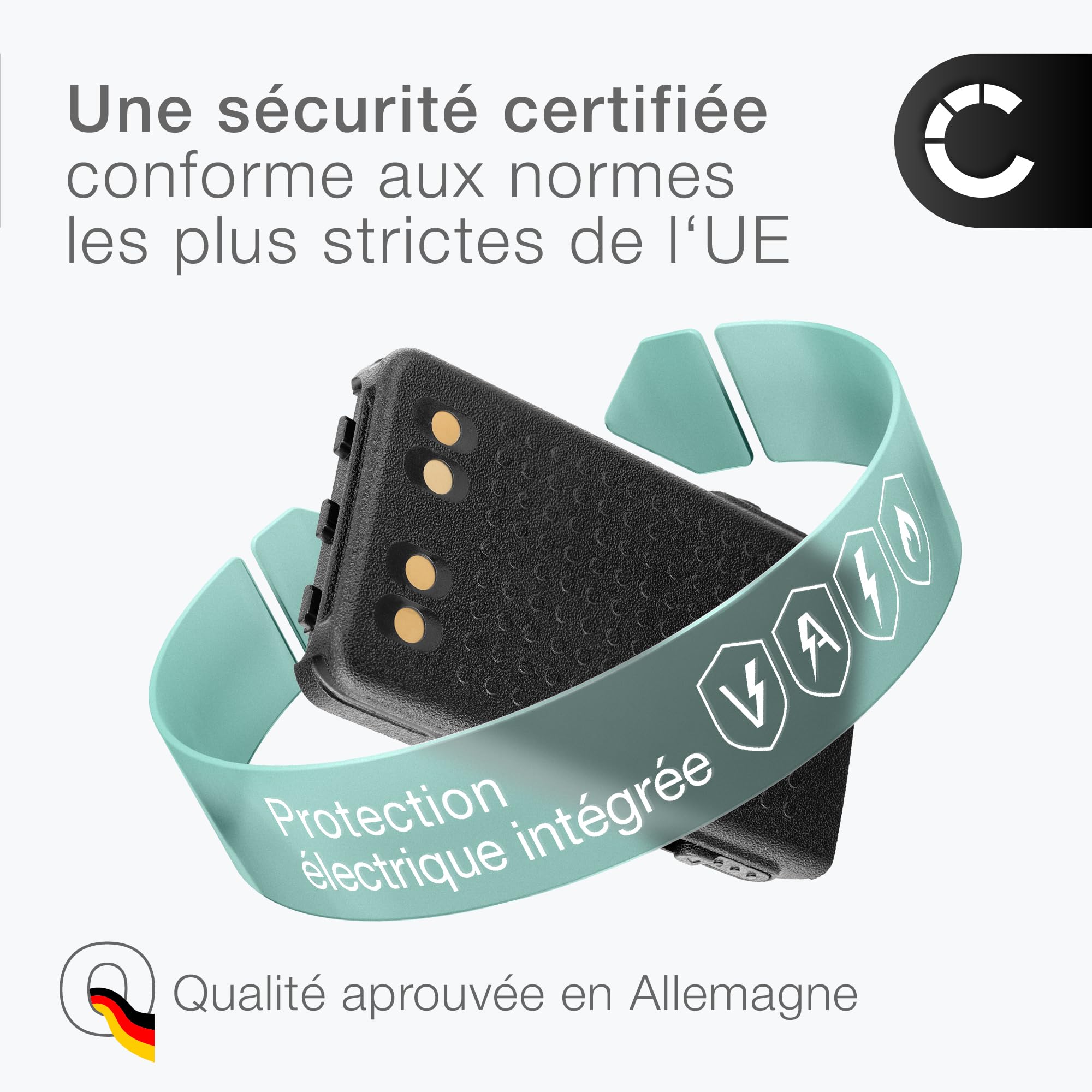 CELLONIC 1x Batterie pour Poste émetteur-récepteur Compatible avec Motorola DP3441E, DP3661E, DP3441, PMNN4440AR - (1600mAh, 7.4V)