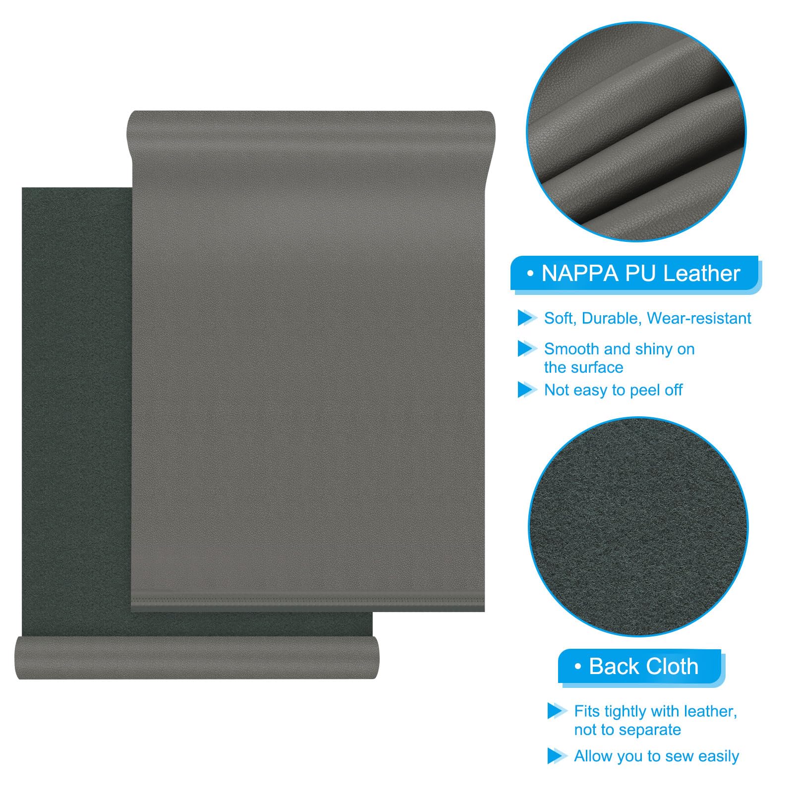 PATIKIL 54x19.7x0.05 Inch Faux Leather Sheets - Image 3