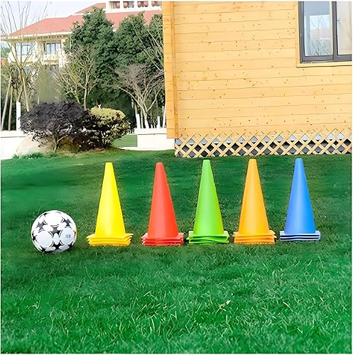 Miniatura 5 de Soccer Cones (9 Inch 20 Pack), Agility Training Sport Cone with Carry Bag for Drilling Football Basketball Field Markers,