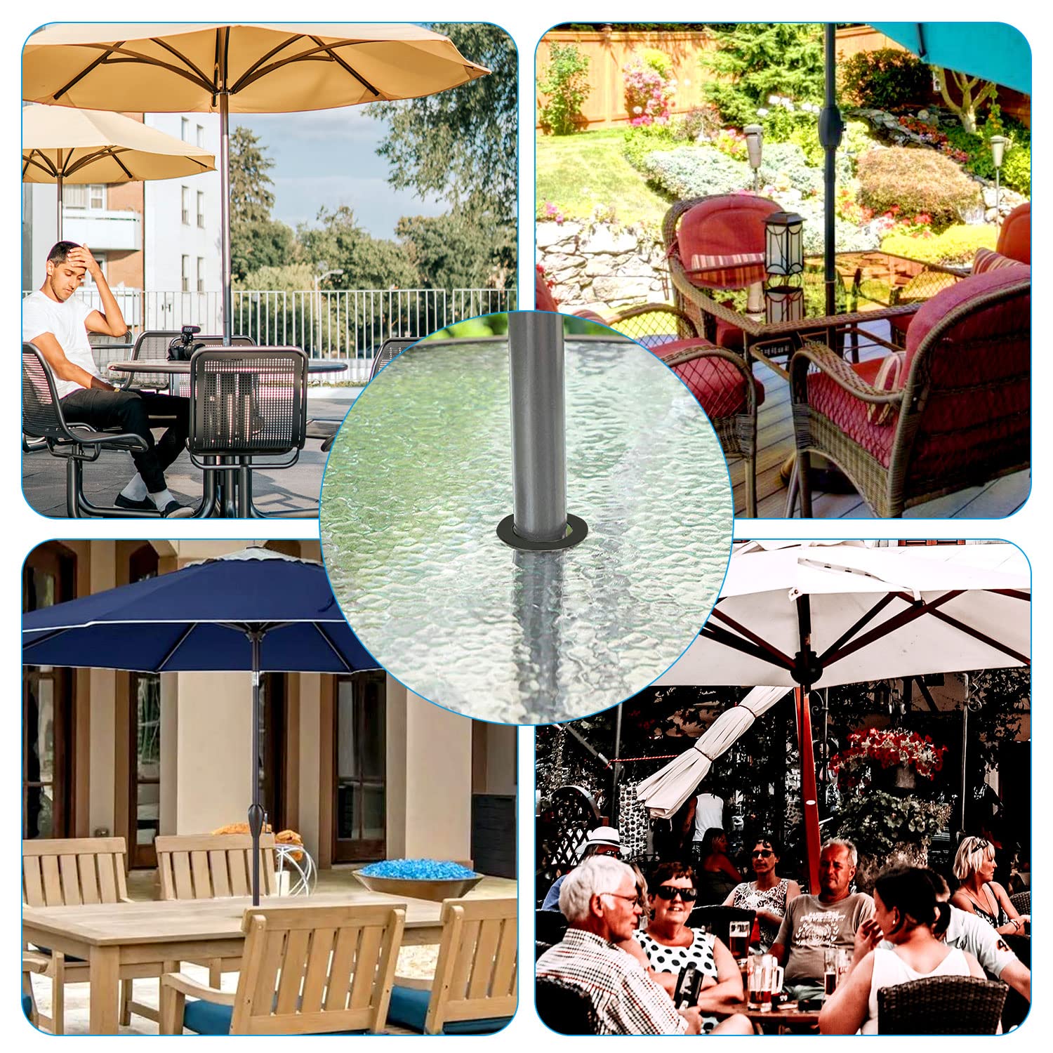 accessories for umbrella hole in patio table Amazon.com : Tenndar Patio Table Umbrella Hole Ring Plug Cone Wedge Holder