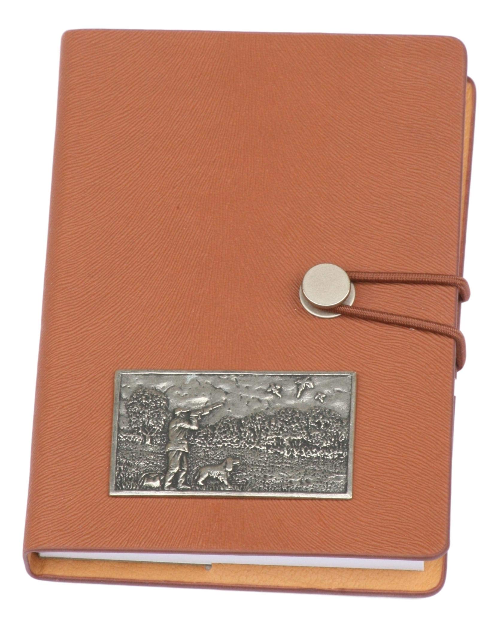 Gamekeepers Cottage gifts Shooting Scene Notebook A6 Pocket Sized Notepad Shooting Gift Brown, STANDARD