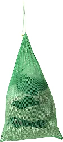 Bolsa de lavandería de malla resistente de alta calidad, cesta de ropa con cordón, artículos esenciales para el hogar y la universidad, color verde