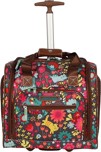 Miniatura 3 de Lily Bloom Designer - Maleta de viaje de 15 pulgadas para viajes cortos fin de semana negocios equipaje ligero maleta de 2 ruedas giratorias bajo el