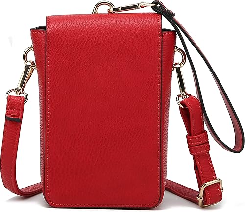 Miniatura 6 de MKF - Bolso pequeño cruzado para teléfono celular para mujer ranuras para tarjetas bolsa de cuero sintético para teléfono celular funda de moda con