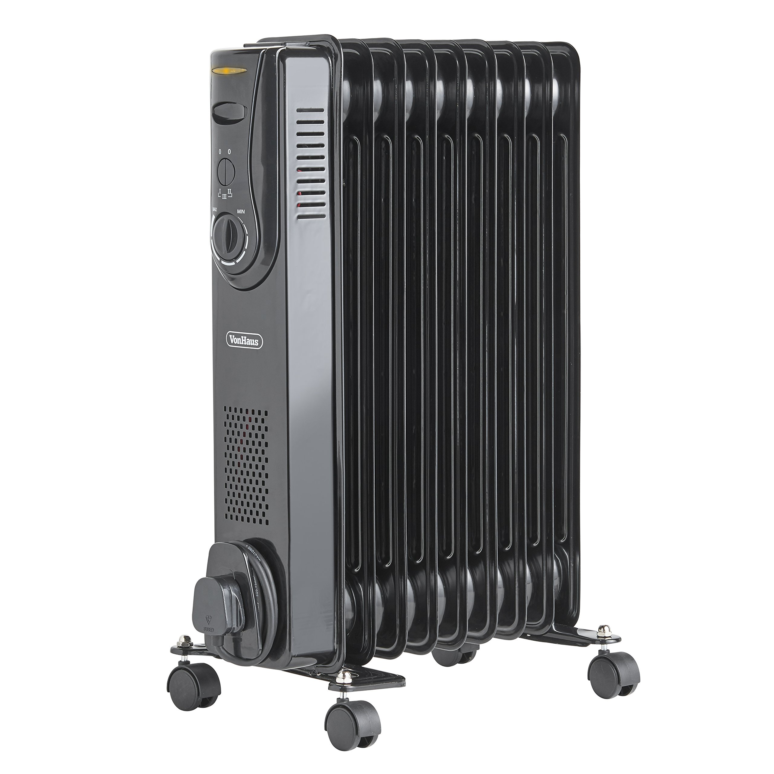 Buy VonHaus Oil Filled Radiator 9 Fin, Electric Heater For Home Office ...