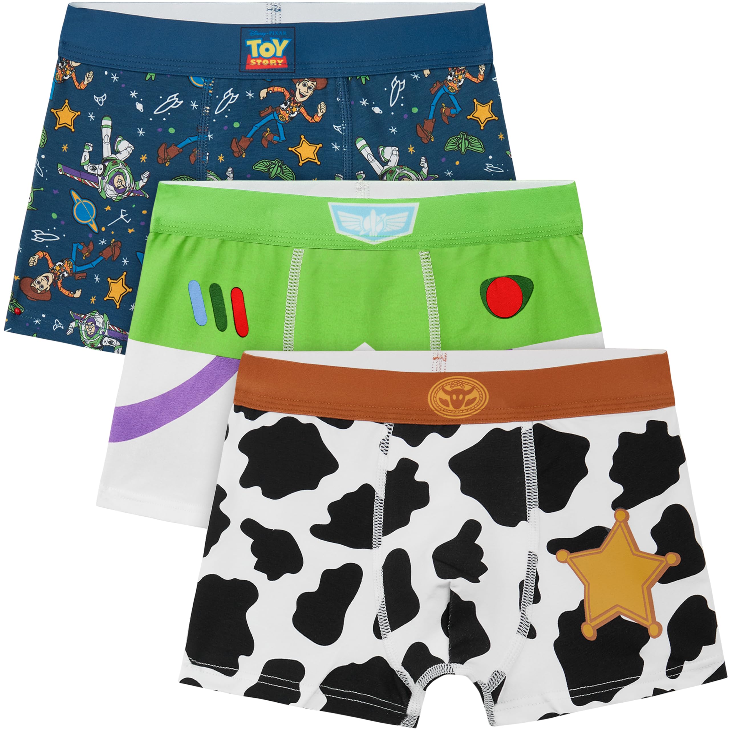 Get Trend Toy Story | Spidey Marvel | Cars Disney Bokserki chłopięce, 3 sztuki bokserek dziecięcych z elastyczną talią, bawełniana bielizna dziecięca