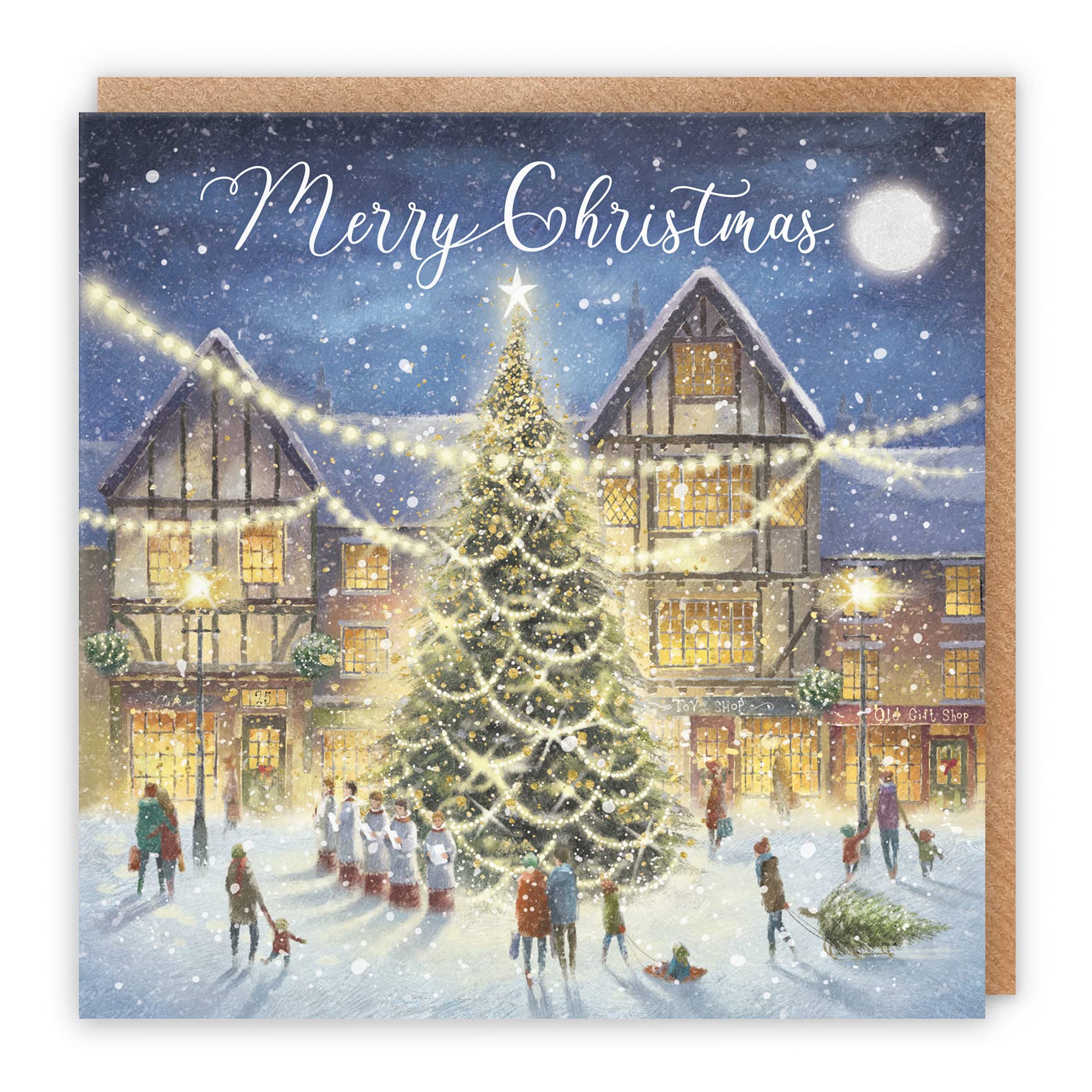 Hunts England, Individual Christmas Card For Men Or Women, 'Christmas Eve', Milo's Gallery Collection