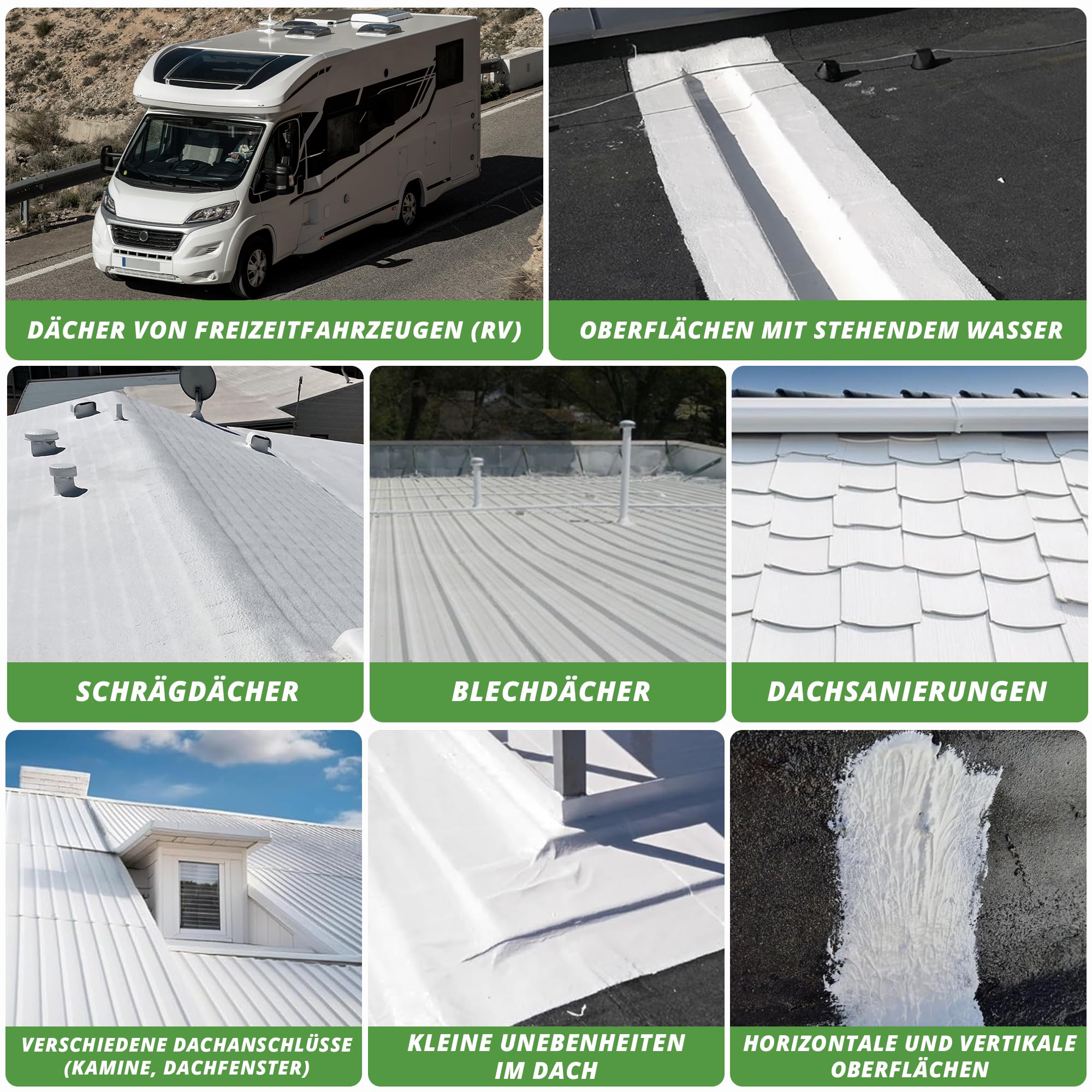 TopBase ST Fiber Grau (4.7 kg) – Flüssigkunststoff Dichtmittel für Dachfläche mit Glasfasern – Dachflächen, Schornsteine, Wohnwagen, Betonplatten, Flächendichtung, Wasserdicht & UV-beständig