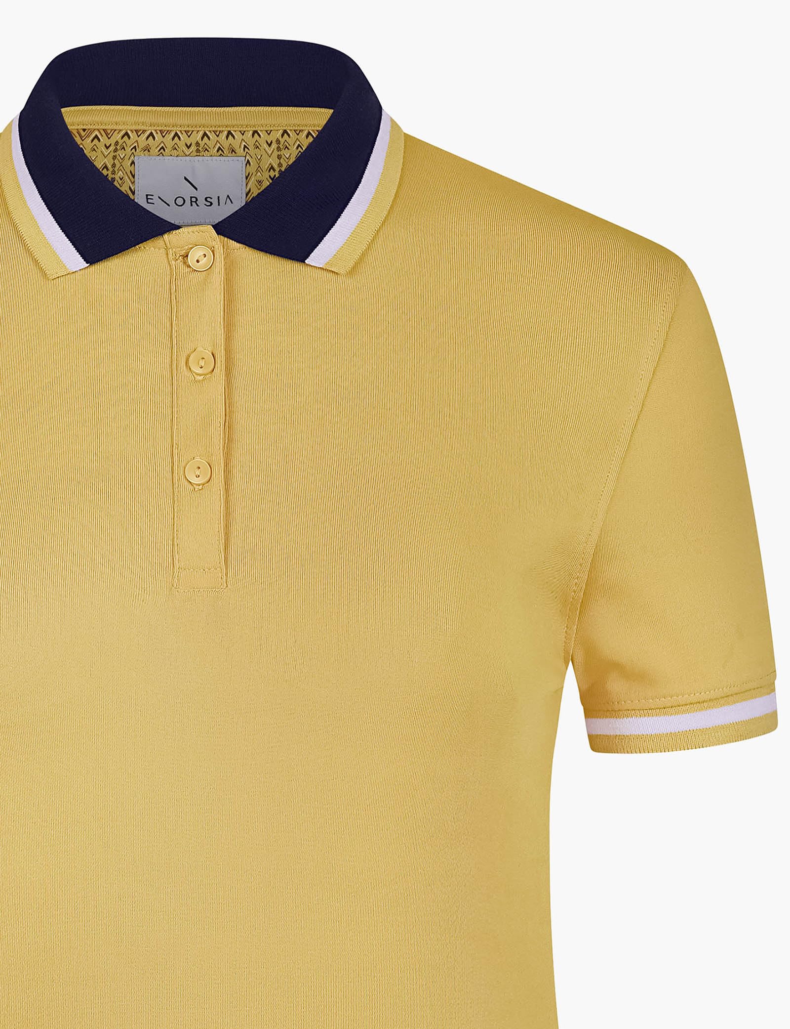 Polo da donna slim fit con morbido jersey a maniche corte casual top abbottonatura con colletto e polsini a costine perfetta polo da donna
