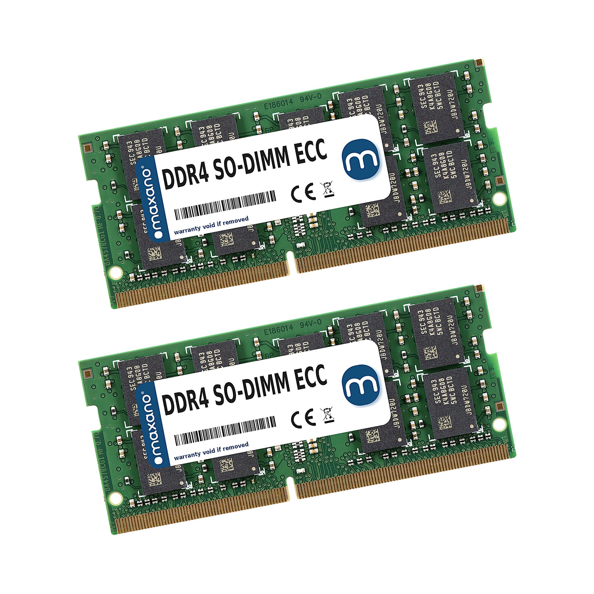 Maxano 32GB Kit (2x16GB) RAM kompatibel mit Synology DS925+ (DDR4 PC4-21300, SO-DIMM, ECC)