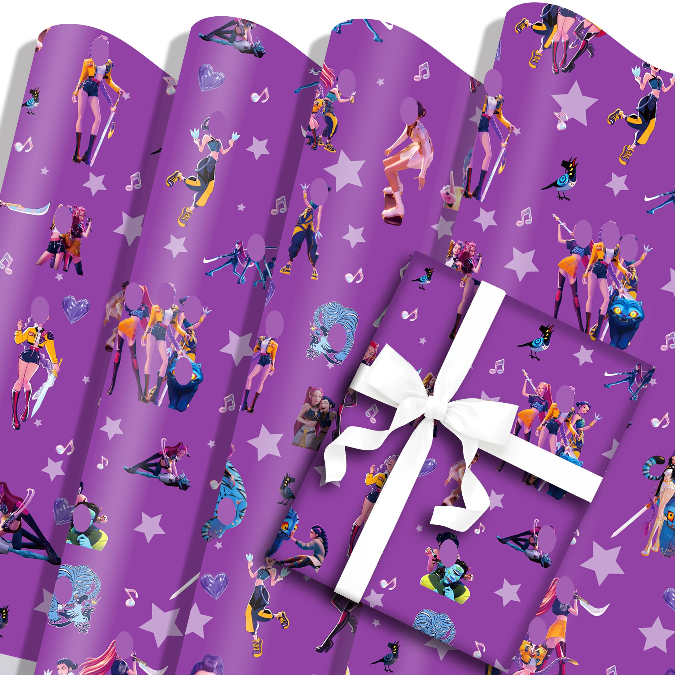 Wrapping Papers 5 Sheets 50cm x 70cm Gift Wrapping Paper For Kids Birthdays Decoration Party Favors Party Supply DIY Crafts Gift