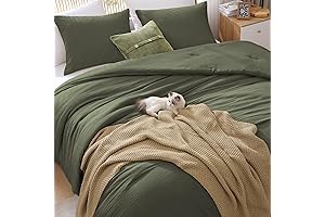 WRENSONGE Olive Comforter Set: Luxurious Comfort in a Stunning Green Hue