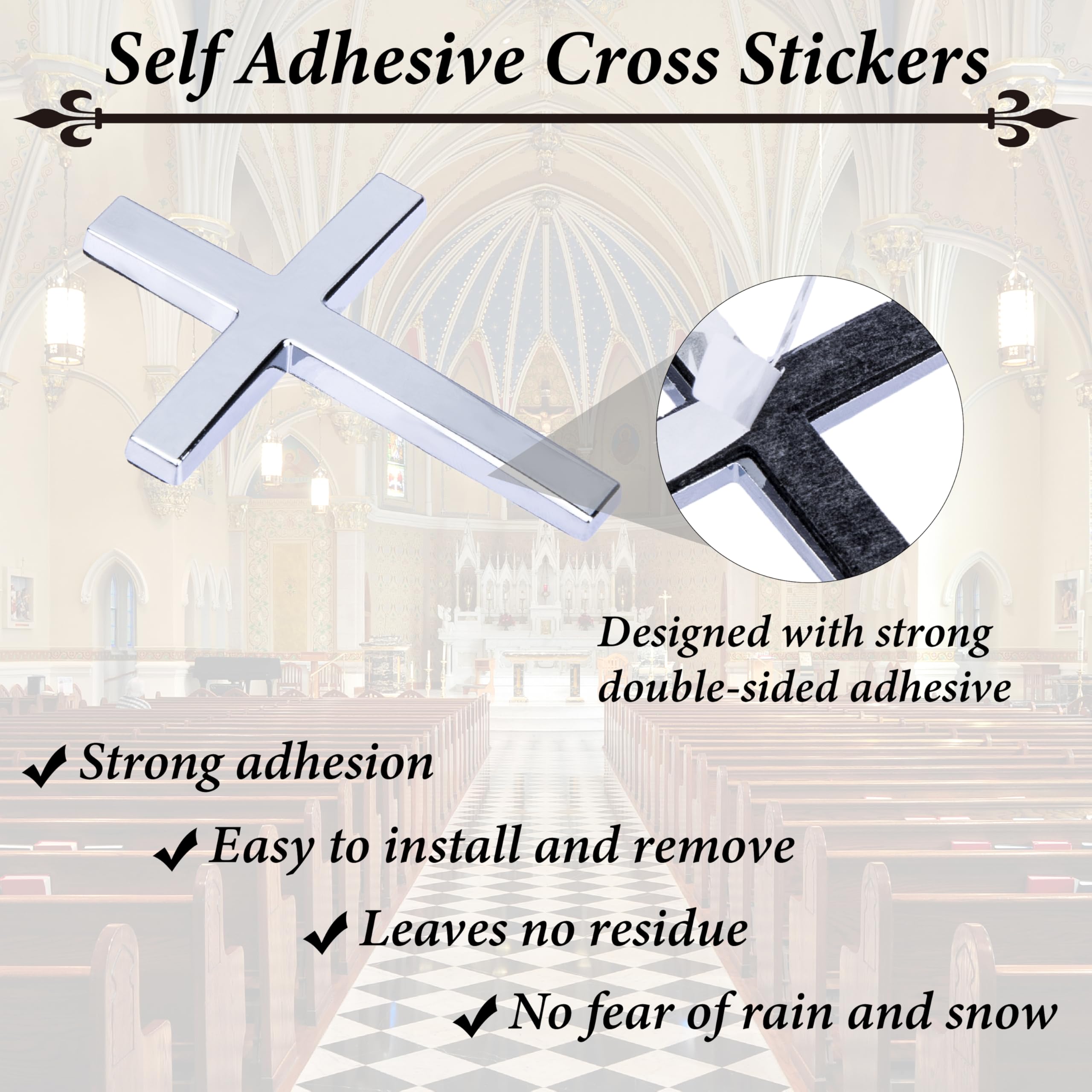 Cross Car Sticker Snapklik.com : Metal Cross Decals For Cars, 2.5