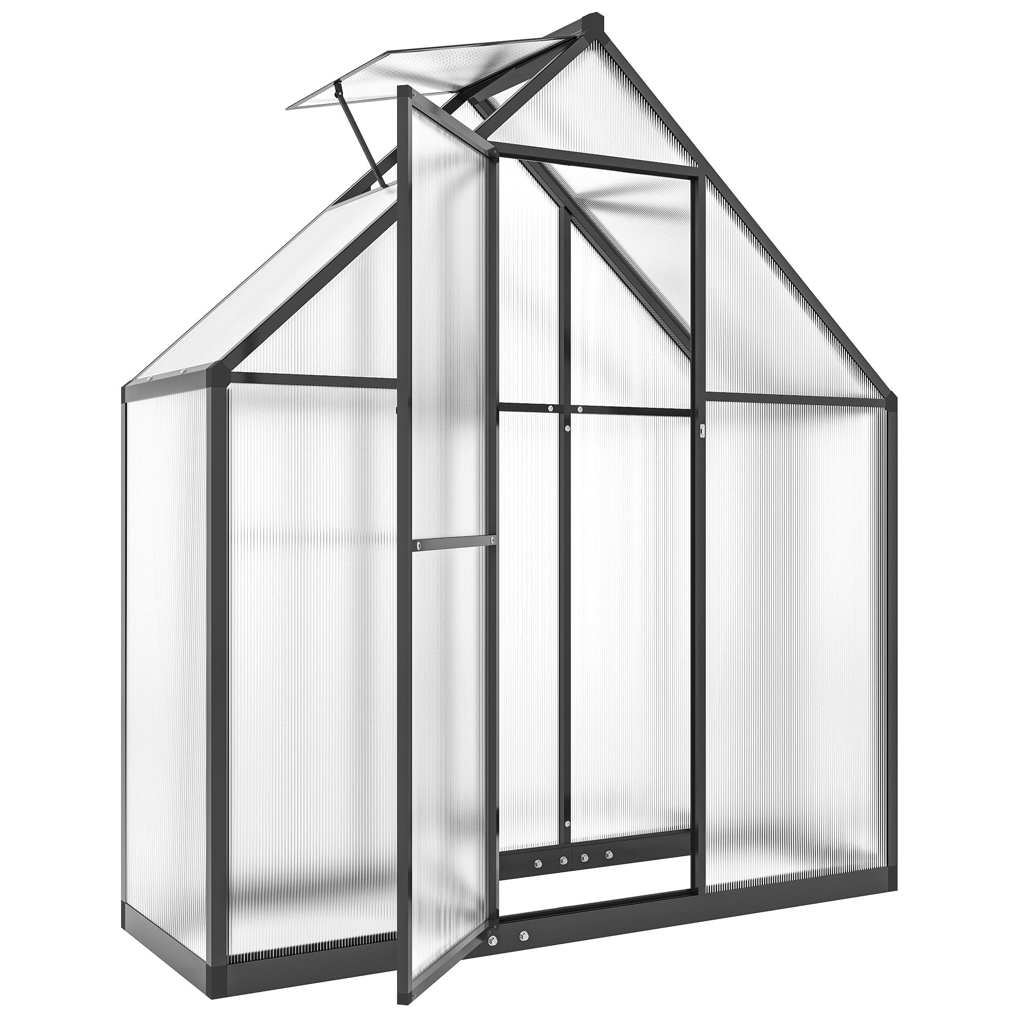 outsunny serre de jardin aluminium