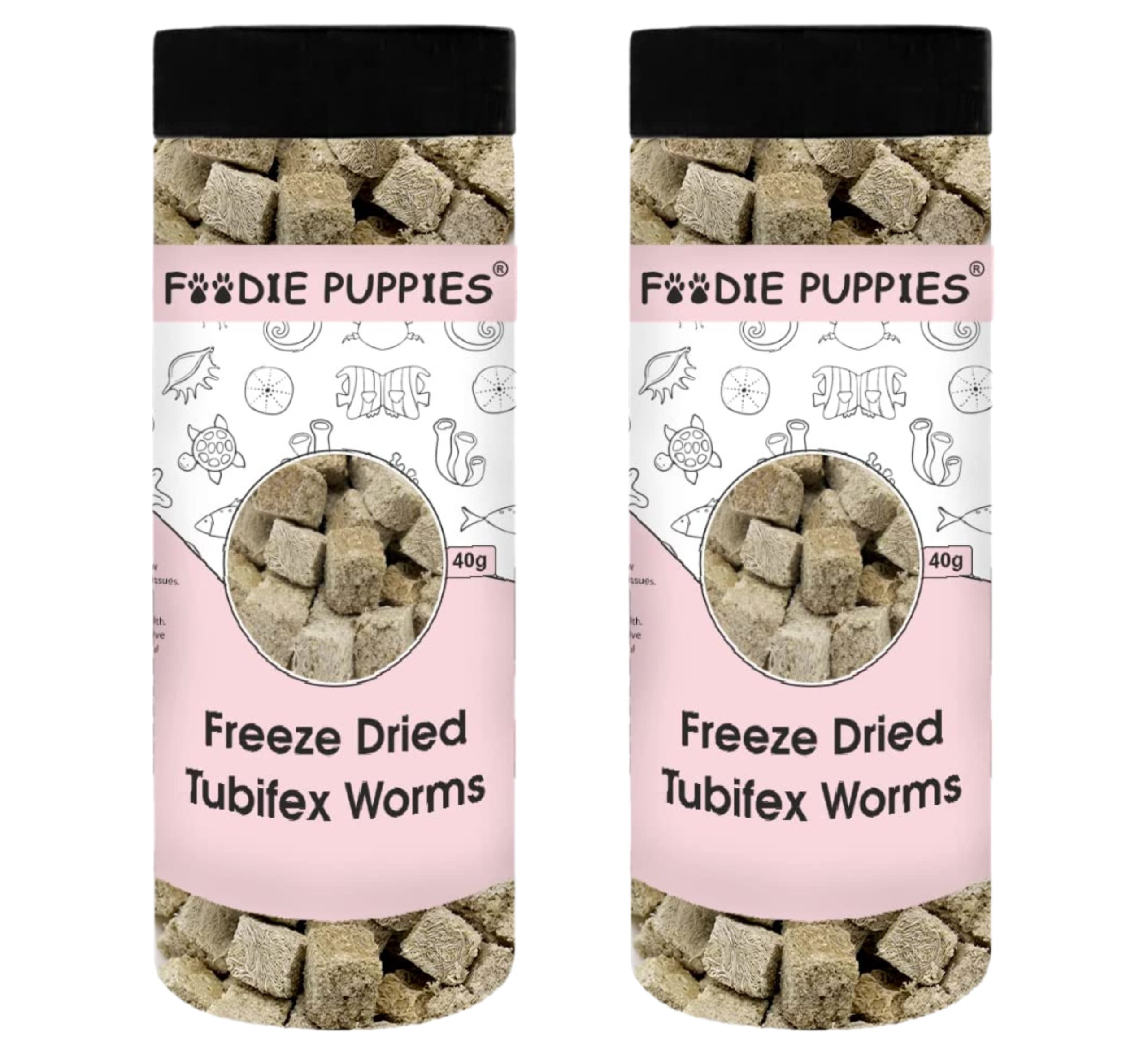 Foodie Puppies Freeze Dried Tubifex Worms - (40g, Pack of 2) Food for All Types of Tropical, Marine Fishes and Turtles. (B0B51ML2JJ) Amazon Price History, Amazon Price Tracker