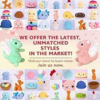 Vista 5 de Crochetta Kit de ganchillo para principiantes, kit de inicio de ganchillo con tutoriales en video paso a paso, kit de ganchillo para principiantes