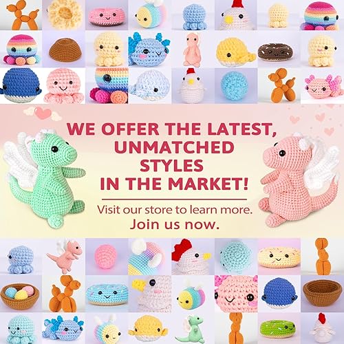 Miniatura 5 de Crochetta Kit de ganchillo para principiantes, kit de inicio de ganchillo con tutoriales en video paso a paso, kit de ganchillo para principiantes,