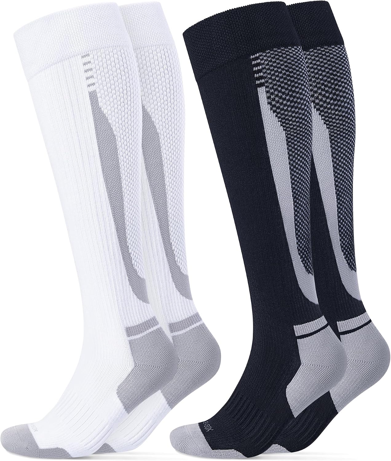 LEVSOX Bamboo Viscose Compression Socks for Women and Men for Flying