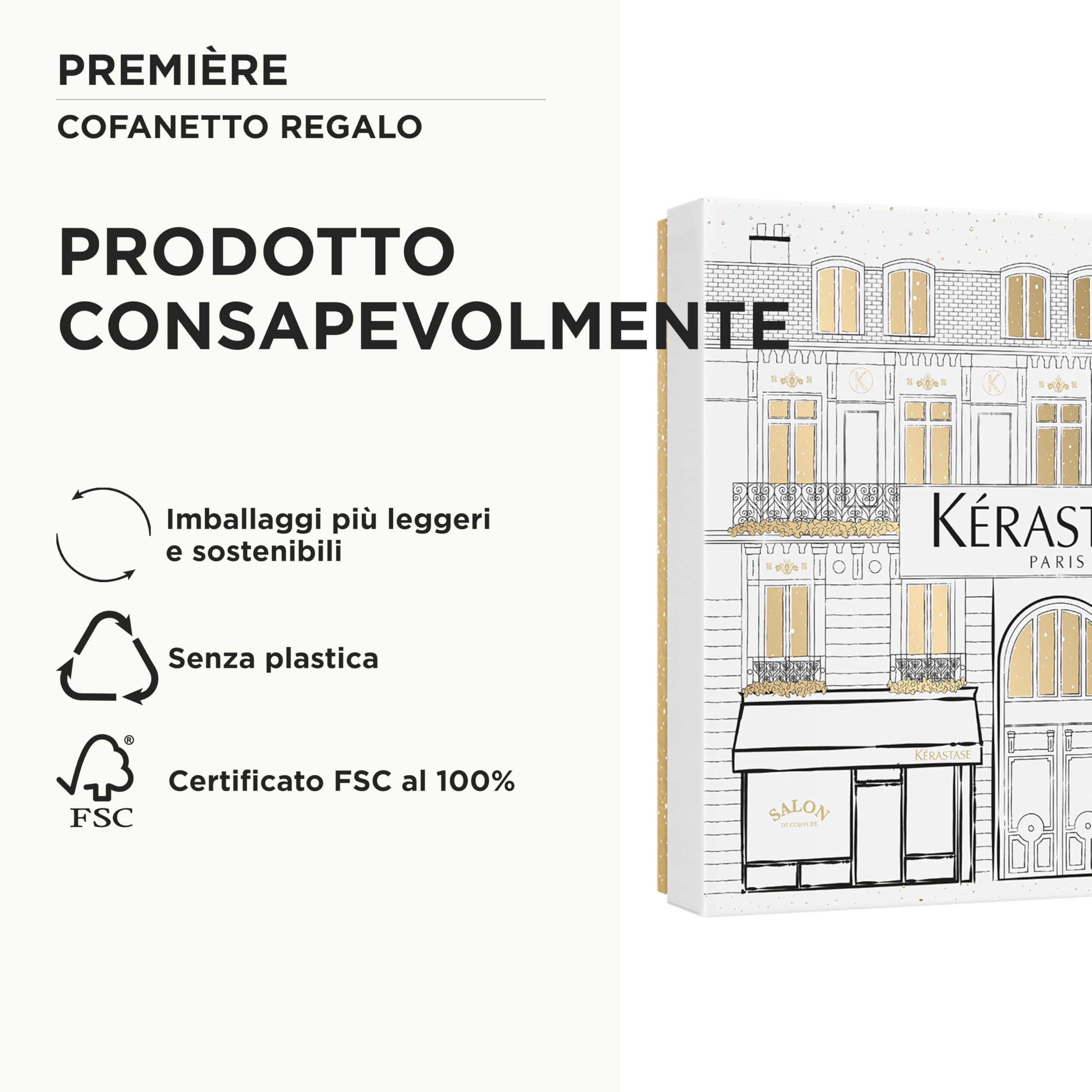 Kérastase, Première, Kit per Capelli Danneggiati, Pre-Shampoo + Shampoo + Balsamo, Azione Riparatrice, Capelli Più Forti, Décalcifiant Réparateur, 250 + 250 + 200 ml