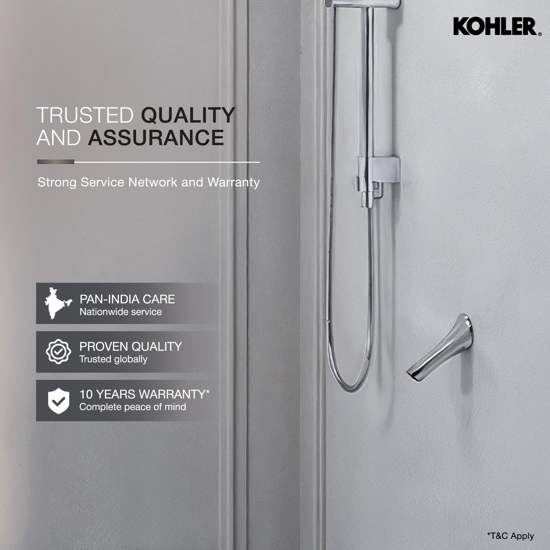 KOHLER Vive BATHSPOUT in Chrome Finish