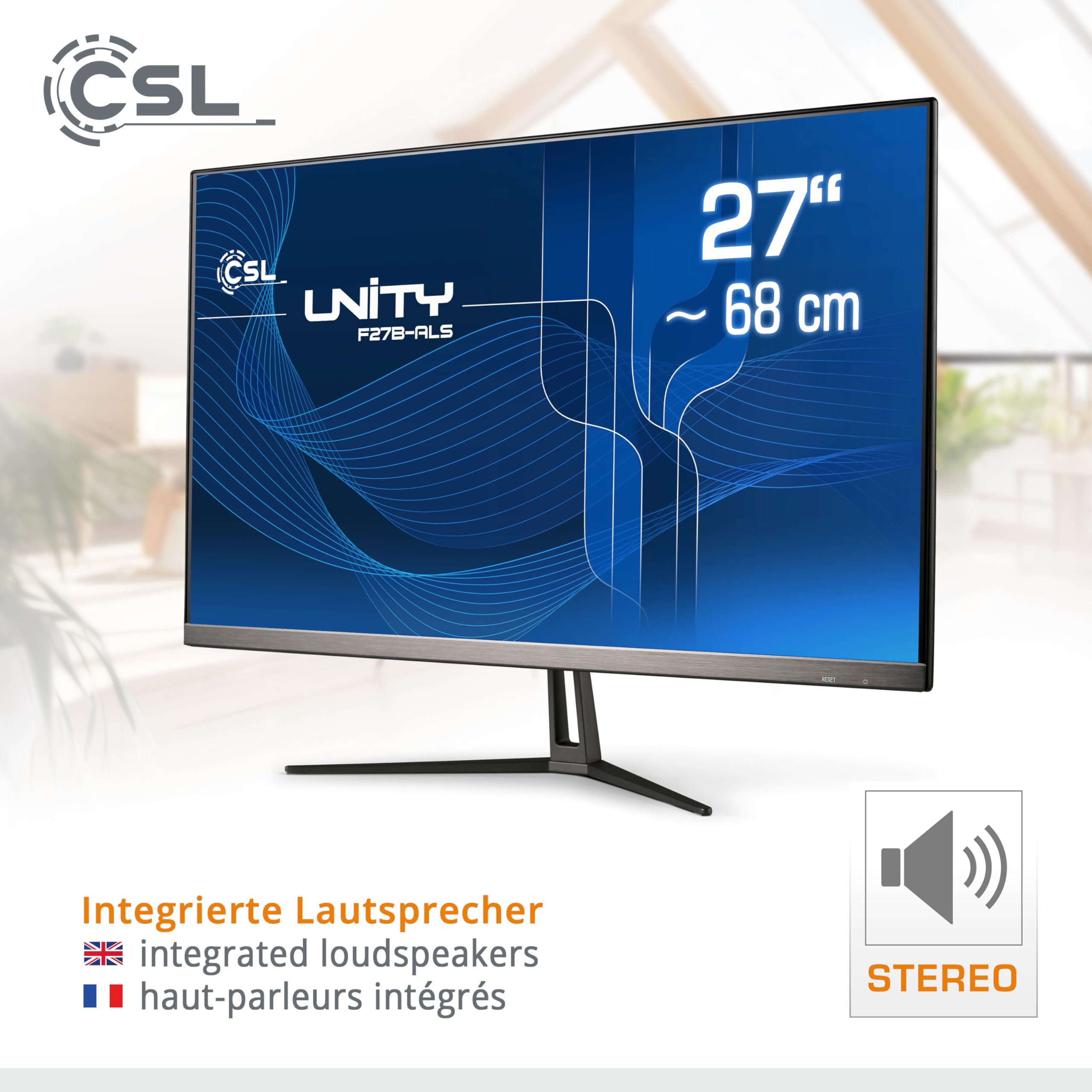 PC Tout-en-Un CSL Unity F27B-ALS, 68,58 cm (27 Pouces, 1920x1080 Full HD) - AIO Puissant (Intel N200 CPU 4x3700 MHz, 2000 Go SSD, 32 Go DDR4-RAM, Win 11 Pro), Noir