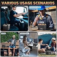 Vista 5 de Cordless Electric Lunch Box, 1.2L Self Heating Lunch Box Battery Powered with Automatic Heating, BPA Free, Meal Prep Friendly, Portable Food Warmer