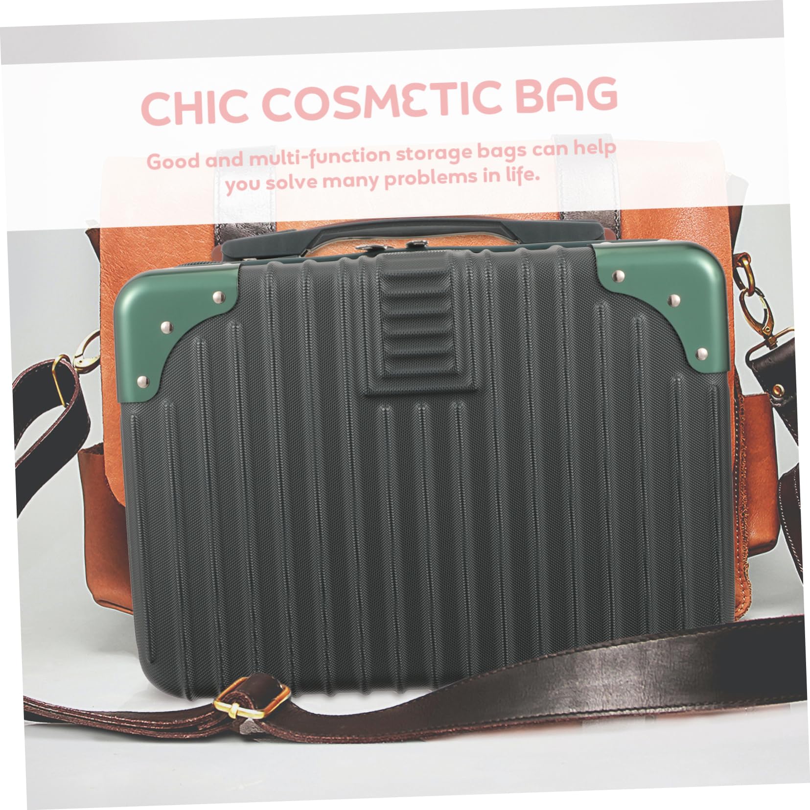 Borsa Cosmetica da Viaggio 14 Pollici Abs per Trucchi Donna Uomo Chiusura Pratica