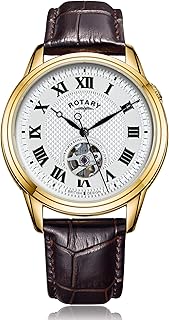 Cambridge automatico | cinturino in pelle marrone | quadrante argentato GS05368/70