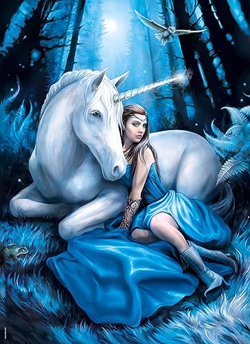 Miniatura 2 de Clementoni - 39462 - Colección Anne Stokes Puzzle para Adultos y Niños - Luna Azul - 1000 Piezas