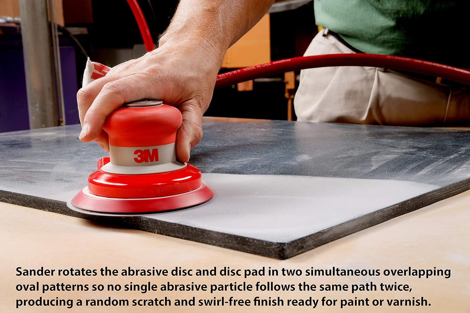 3M™ Self-Generated Vacuum Random Orbital Sander, 20327, 6 in, 3/16 in Orbit, 1 ea/Case