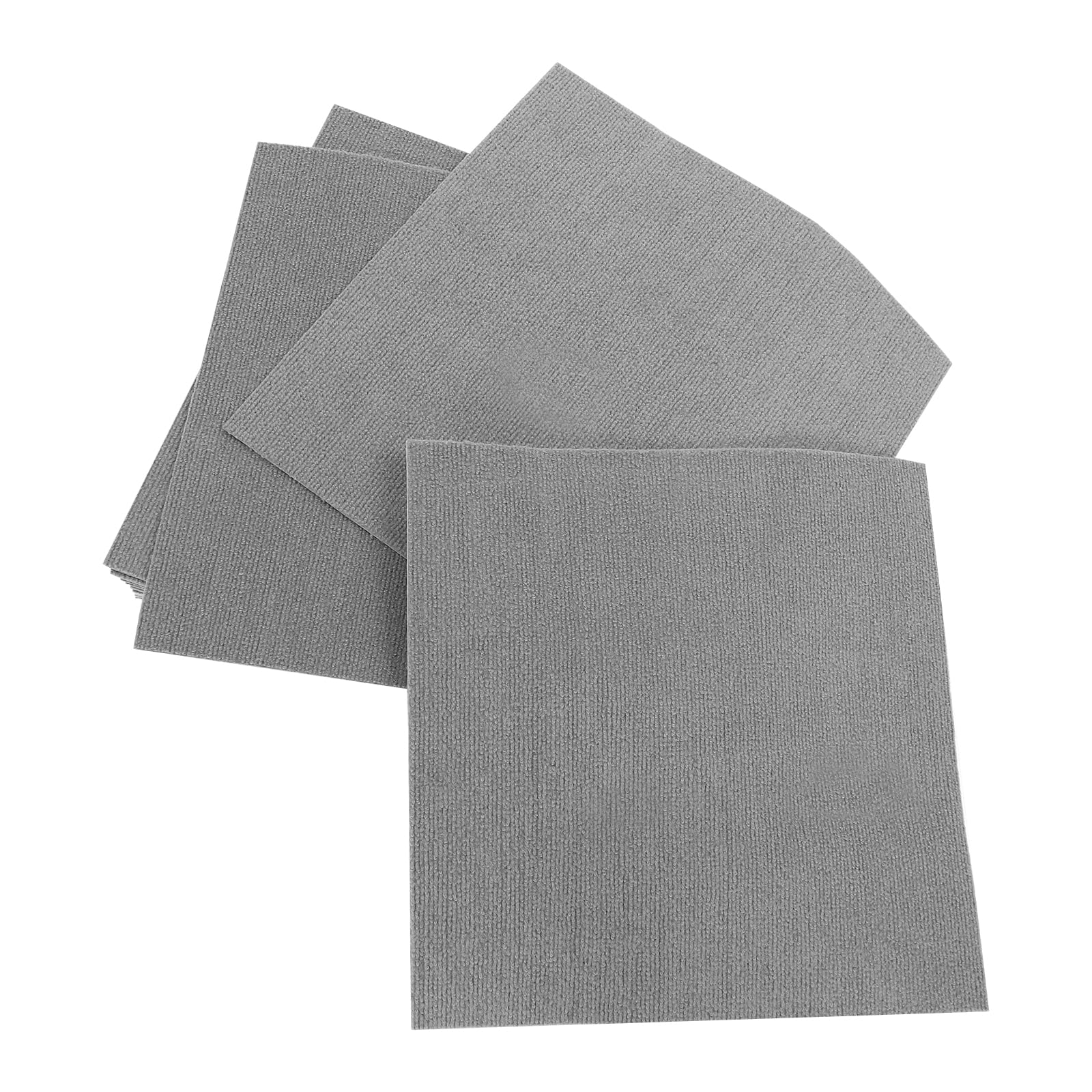 20 baldosas cuadradas para alfombras, autoniveladas, 50 x 50 cm, resistentes, con parche adhesivo para todas las áreas, hogar, oficina, dormitorio, antideslizante, gris claro, 5 ㎡