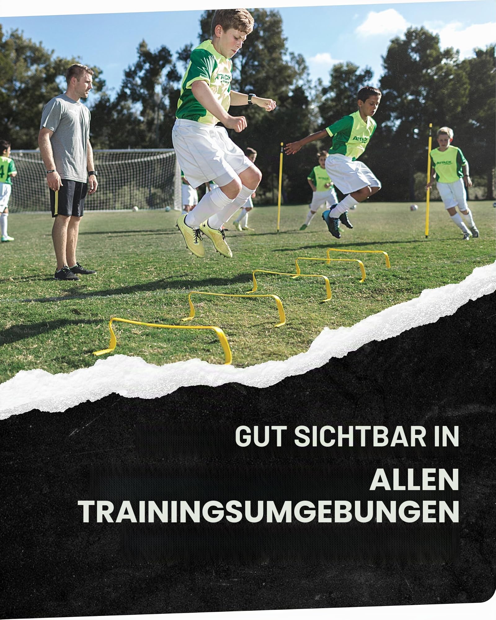 SKLZ Trainingshürden Trainingshürden, gelb/schwarz, One Size, H6IN-001