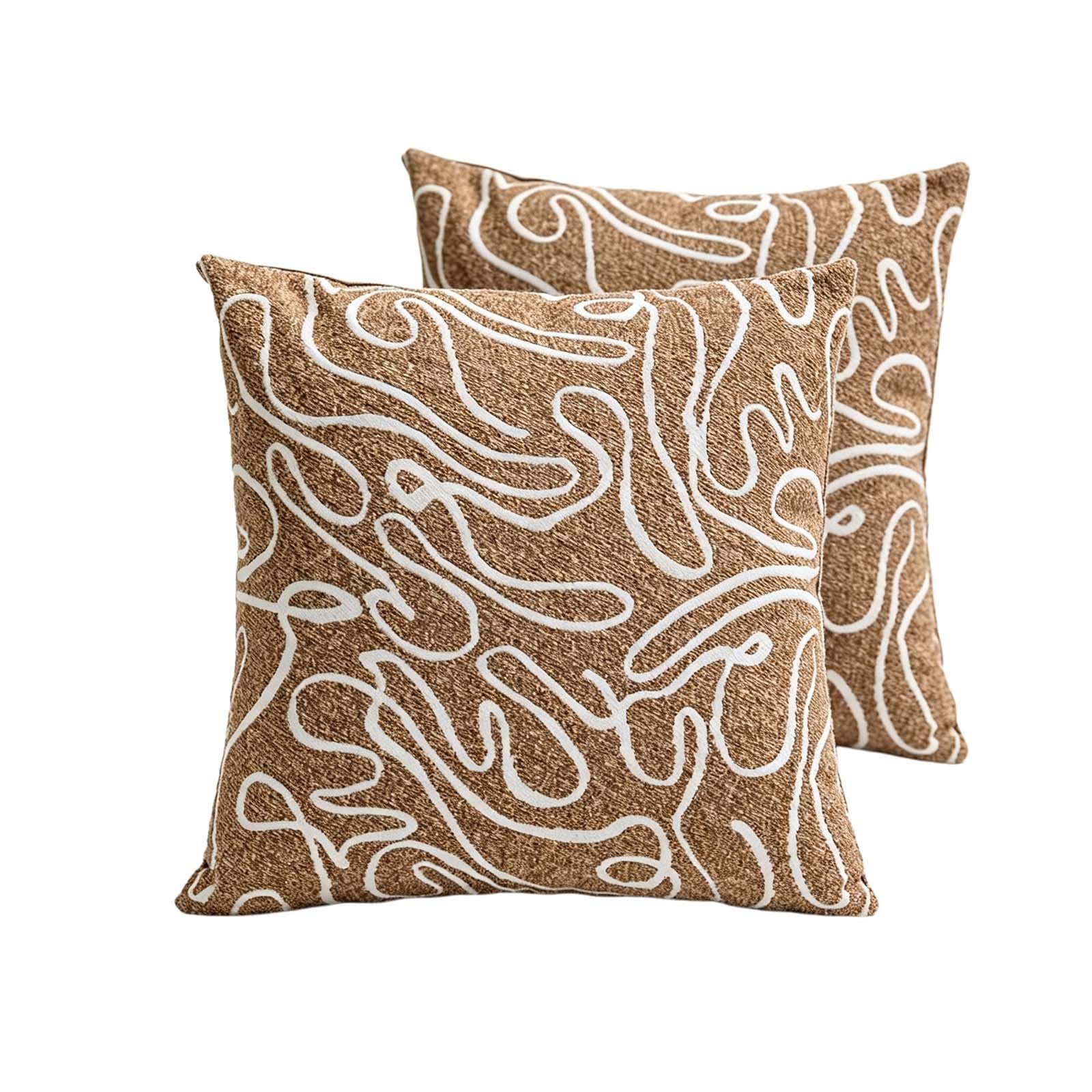 Khaki Throw Pillow Covers 18X18 20X20 12X20 In Sofa Decor 2 Pack Cushion Covers
