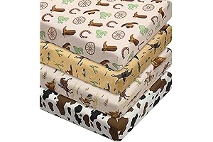 Adorable Western Nursery Crib Sheet Set for Sweet Dreams