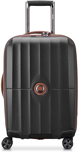 DELSEY Paris St. Tropez - Equipaje rígido expandible con ruedas giratorias, Negro -, St. Tropez Hardside - Equipaje expandible con ruedas giratorias