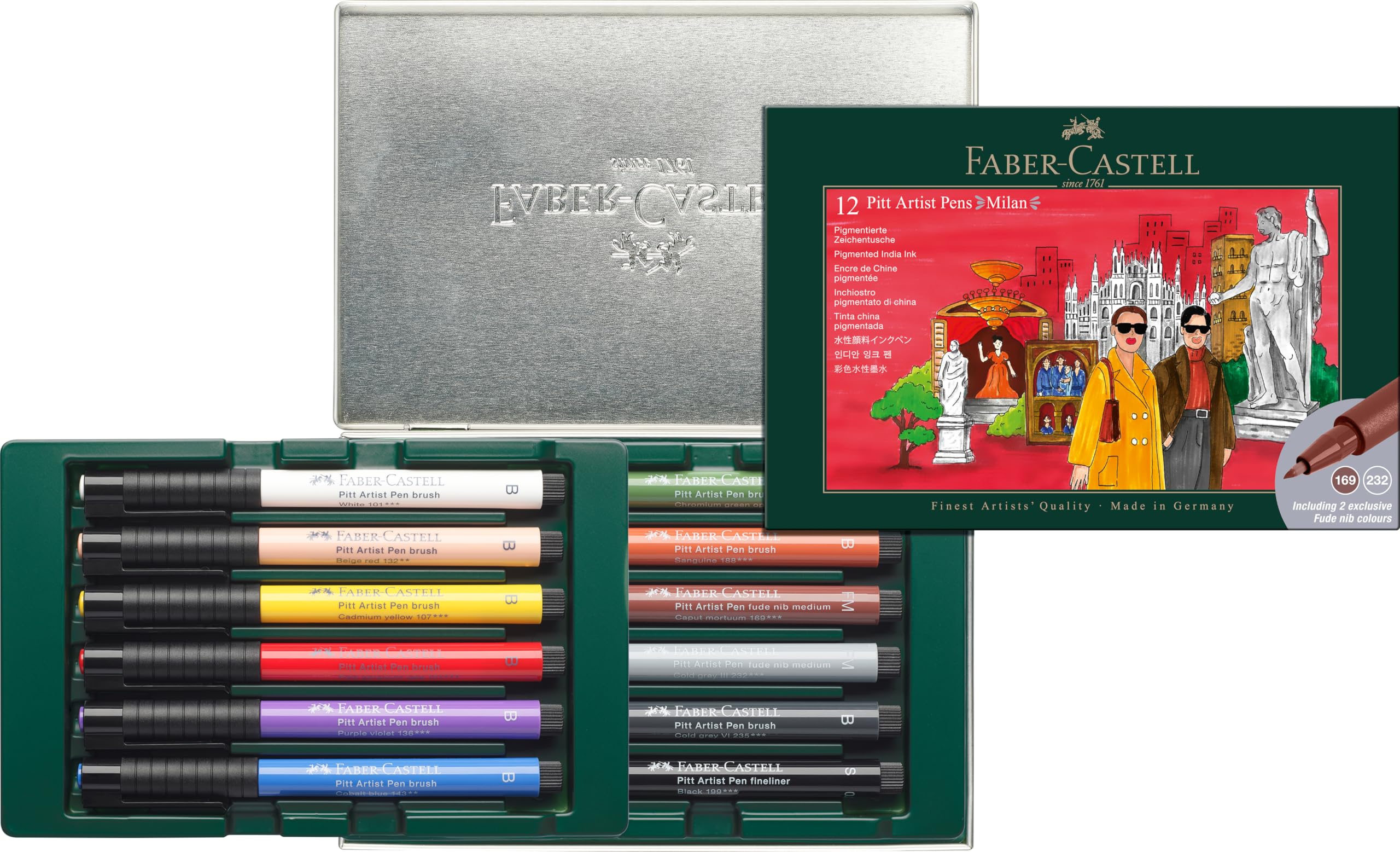 Faber-Castell - Pitt Artist Pen Tuschestift Geschenkset Milan