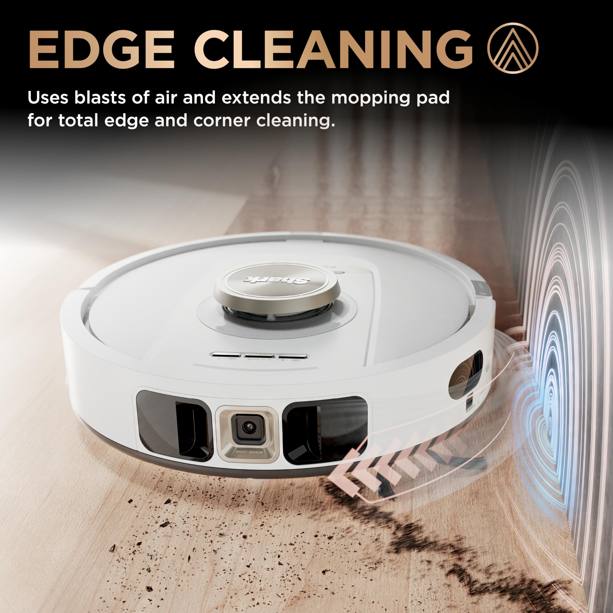 Shark PowerDetect | 2-in-1 Robot Vacuum & Mop for Carpets & Hard Floors | Powerful Suction & Mopping for Pet Hair | Self-Empty & Self-Clean NeverTouch Pro Base | 60-Day Capacity | | AV2800ZE: Wet+Dry & 60-Day Self-Refilling (2025)