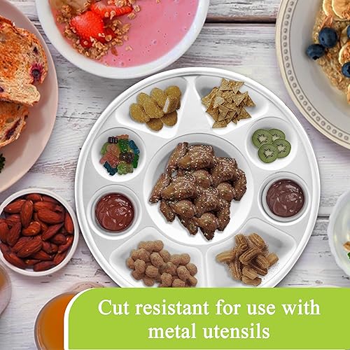 Miniatura 31 de three leaf 6 COMPARTMENT BAGASSE TRAY 400 Ct. Heavy-Duty- Super Strong- Natural- Eco-Friendly Disposable Bagasse Plates, 100% Biodegradable 6