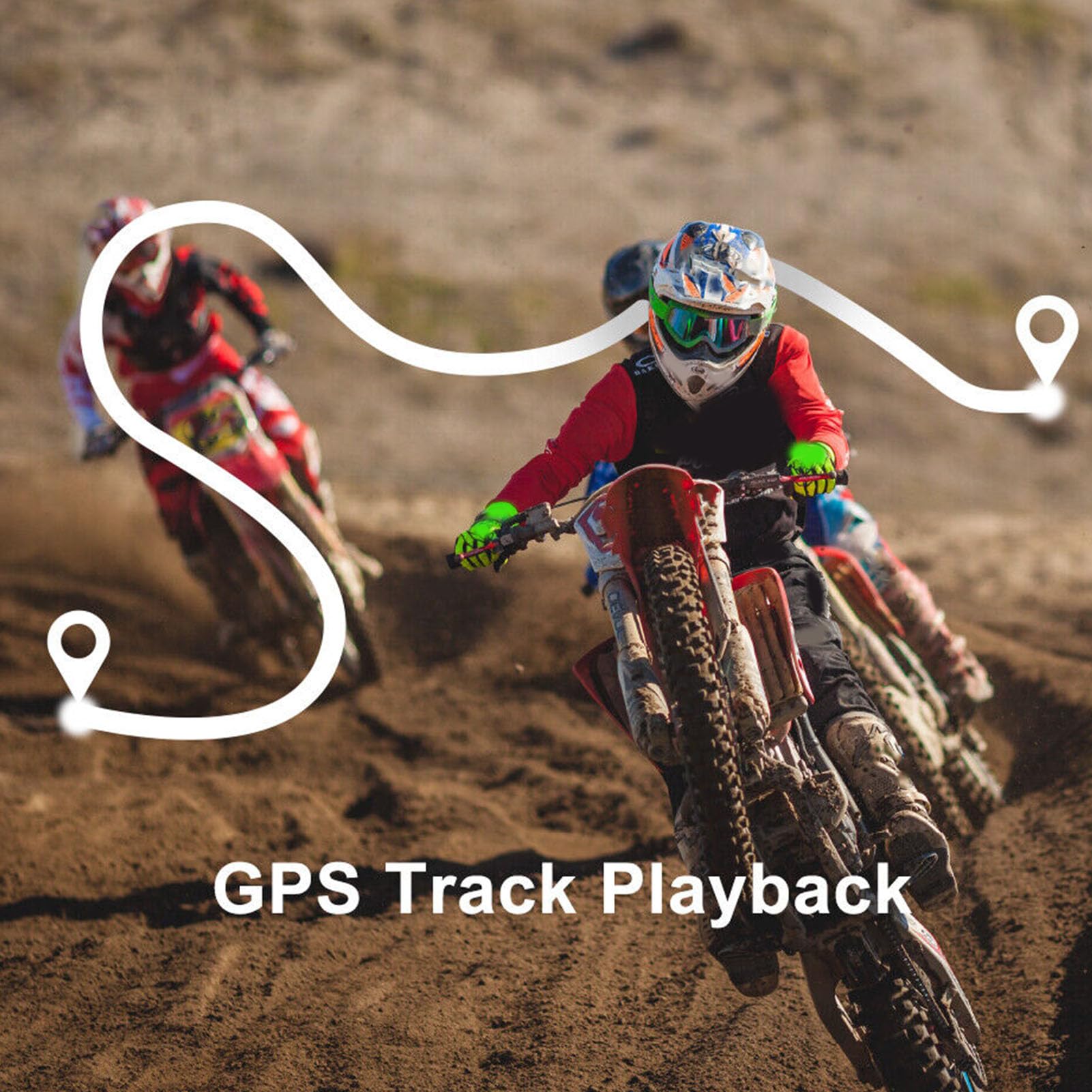 Generic Écran GPS de Moto, Navigateur de Moto, Haute sensibilité, Projection sans Fil de 5 Pouces, Double Caméra, écran Tactile IPS pour Moto (avec Un Appareil Photo)