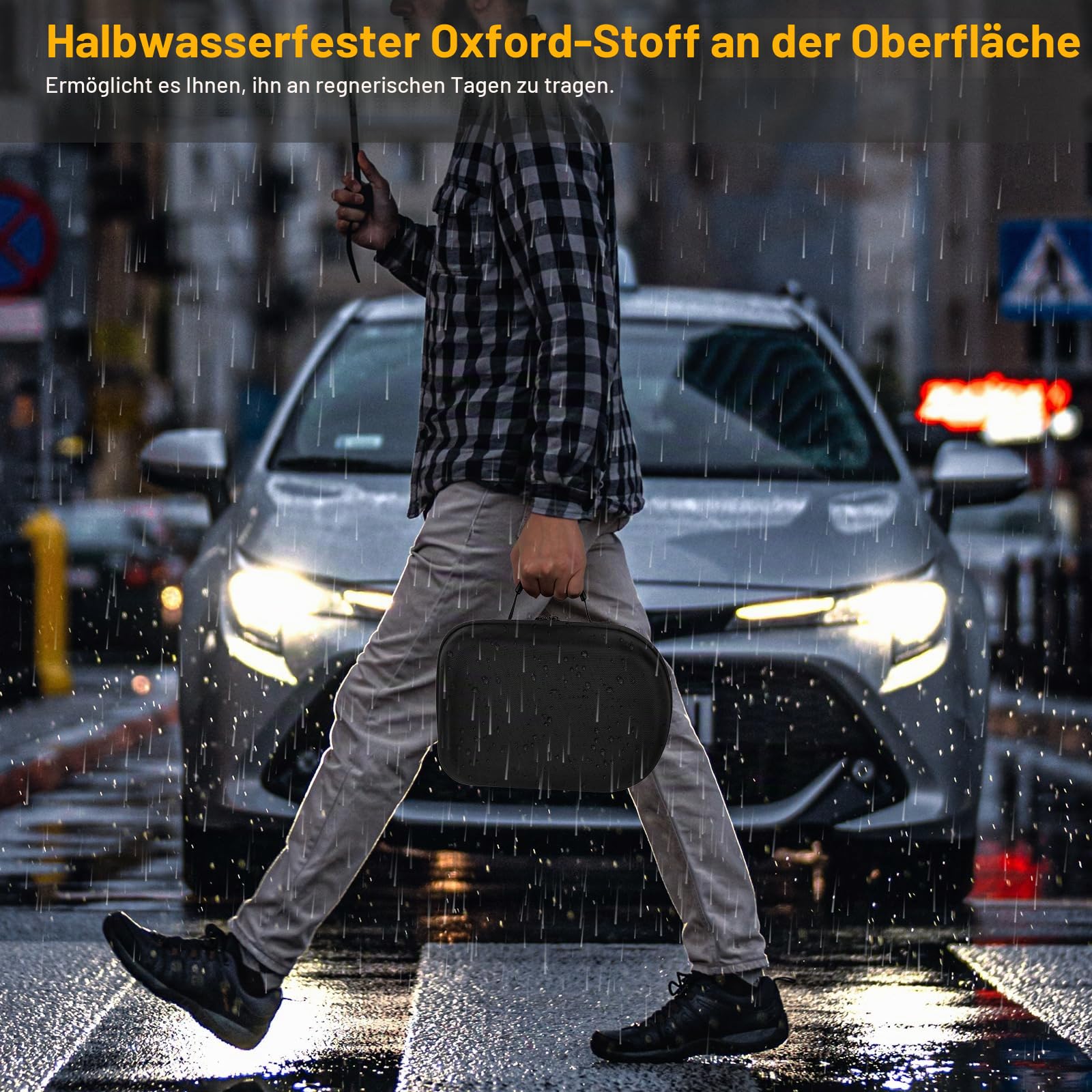 XINGFUDAO Harte Tragetasche für XGIMI MoGo Pro/MoGo 2 Pro & Multi-Winkel-Projektorständer, 1080P, tragbarer Projektor, wasserdicht