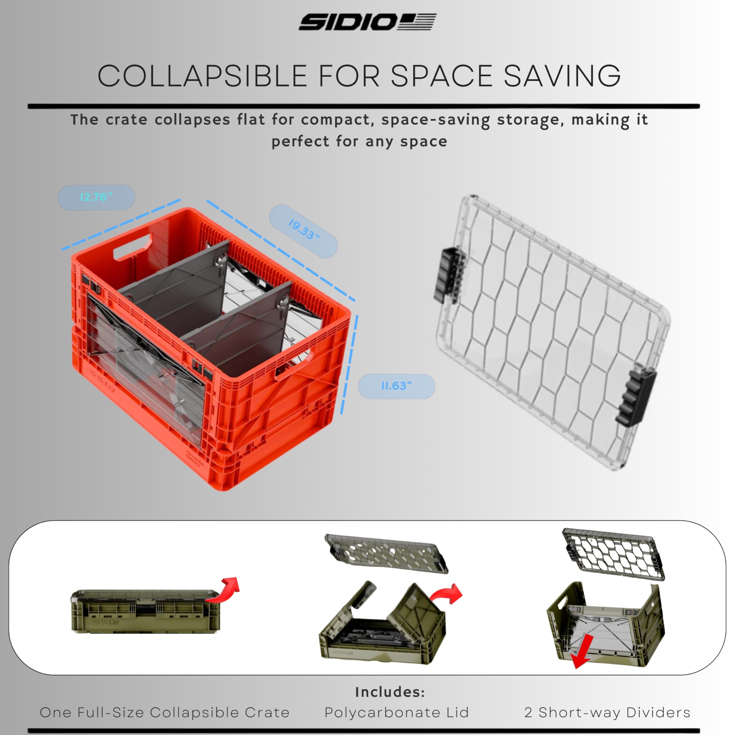 Amazon.com - SIDIO Full-Size Collapsible Crate - Heavy Duty